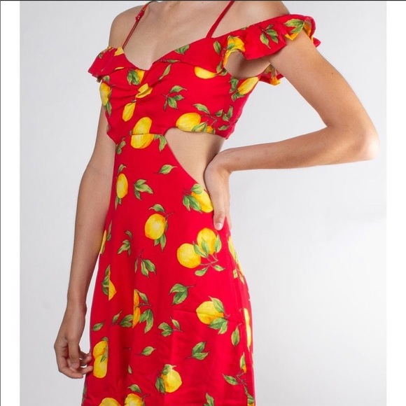 🎉HP🎉💕NEW!💕 Red Honey Punch Dress - Picture 1 of 3